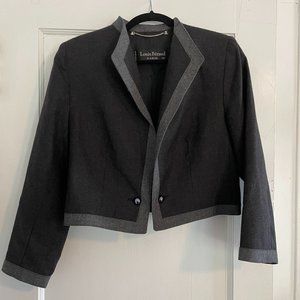Vintage Louis Féraud wool cropped blazer sz 42